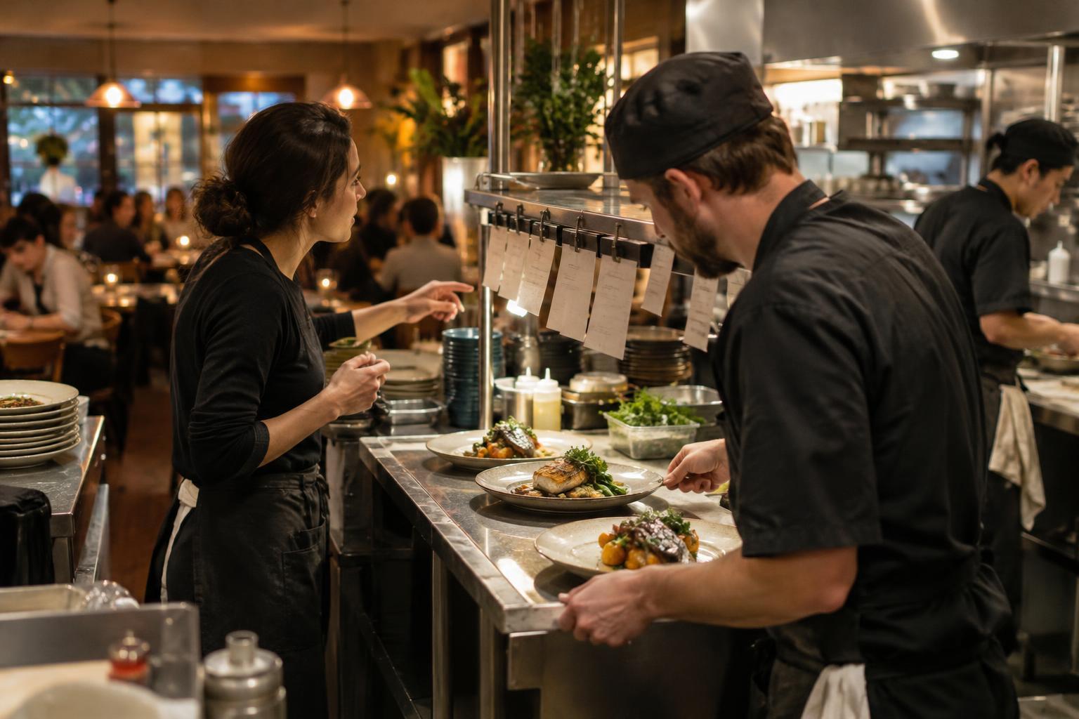 How Servers and Kitchen Staff Keep Orders Moving During a Busy Service