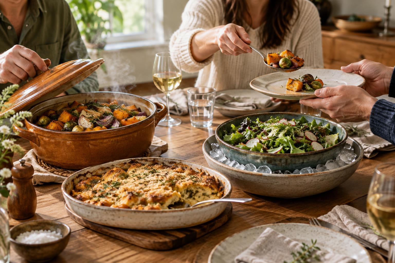 How to Keep Shared Dishes at Pleasant Serving Temperatures