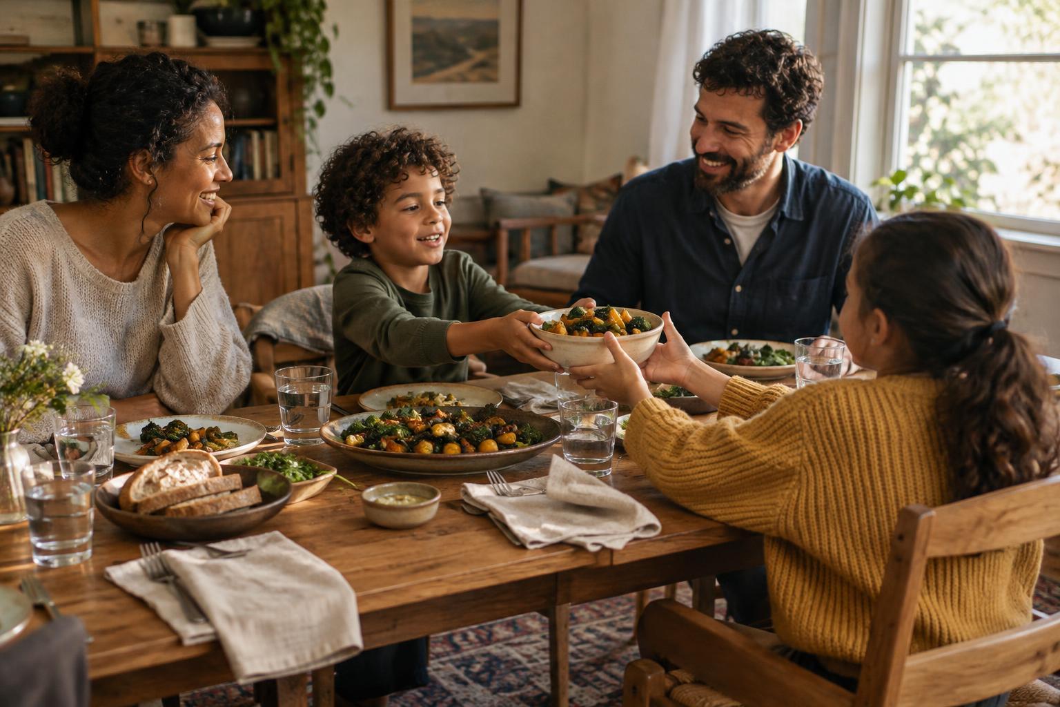 How to Include Children at the Dinner Table Without Losing the Flow of the Meal