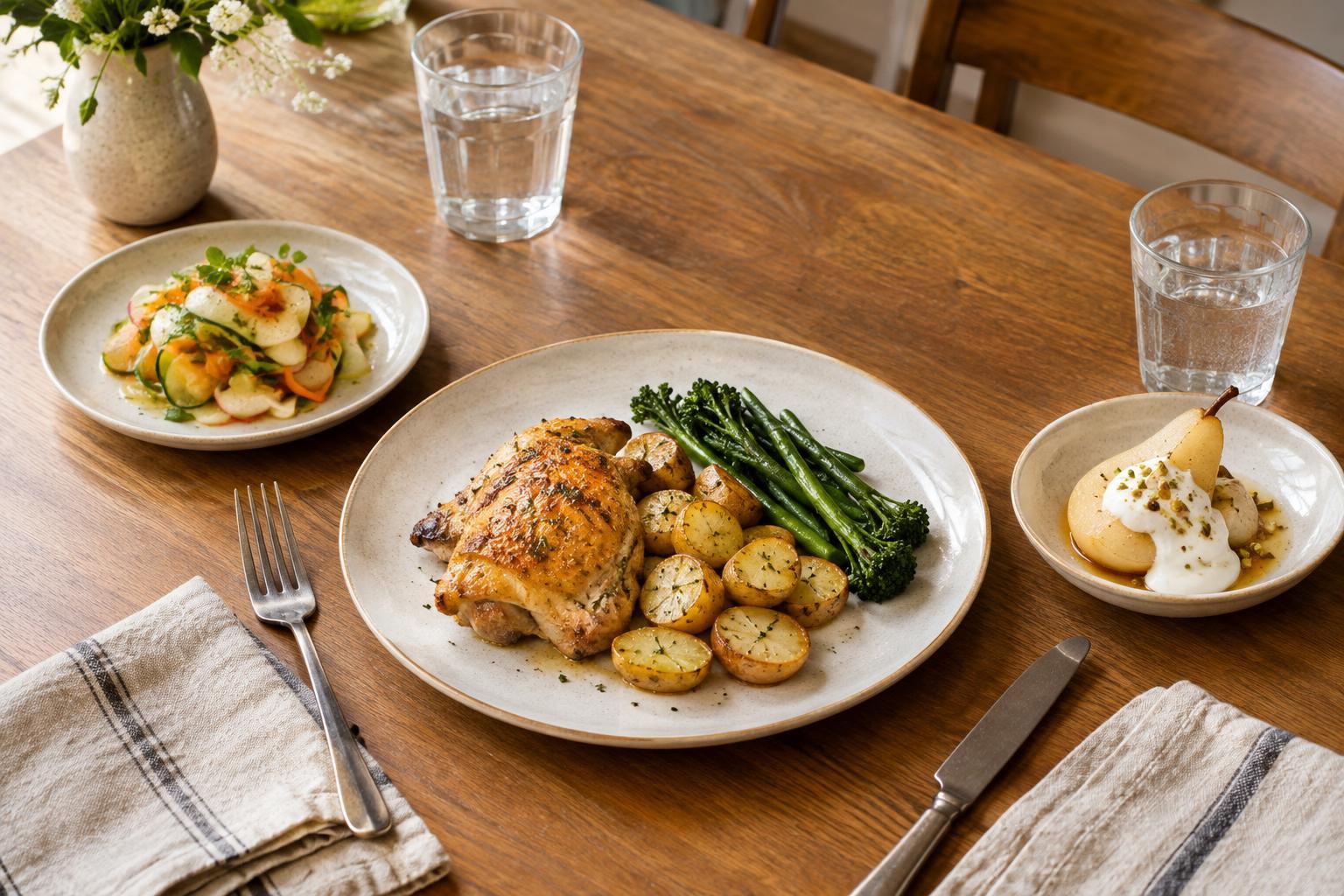 How to Build a Balanced Three-Course Dinner Menu